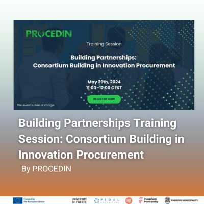 Building Partnerships Training Session: Consortium Building in Innovation Procurement