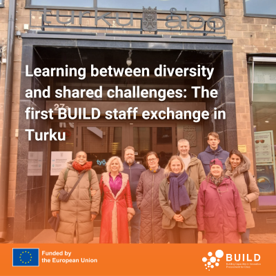 Learning between diversity and shared challenges: The first BUILD staff exchange in Turku