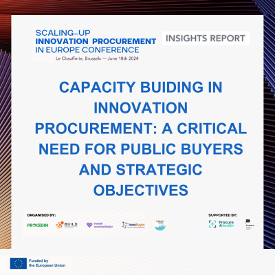 Capacity Building in Innovation Procurement: a critical need for public buyers and strategic objectives